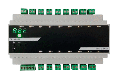 Relais-Aktor, 16-Kanal, DMX/RDM, 16A, 230V