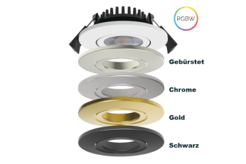 LED-Swing Spot 24V, 5W, RGBW/2700K, CRI90