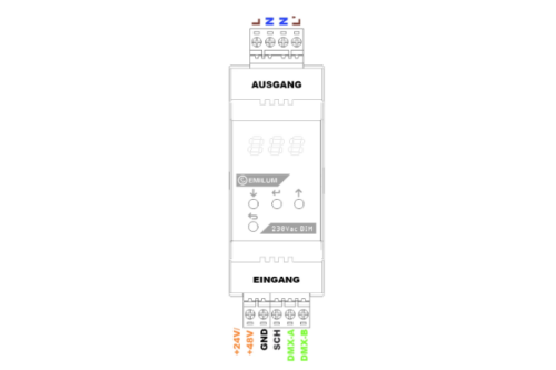 Universal-Dimmer, 1-Kanal, DMX/RDM, 230Vac, 400W