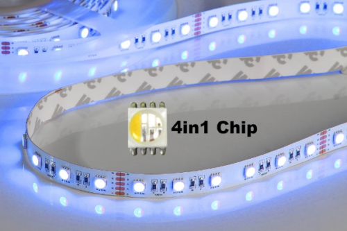 Flex Stripe 24V, 19.2W, RGBW/2700K, CRI90, 60LED, IP20, 12mm
