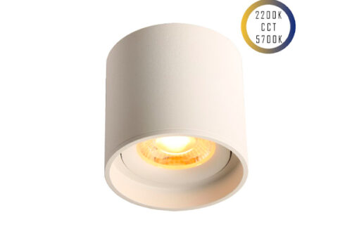 LED Ceiling Spot 24V, 8W, 2200K/5700K, CRI90 (Tuneable White, CCT)