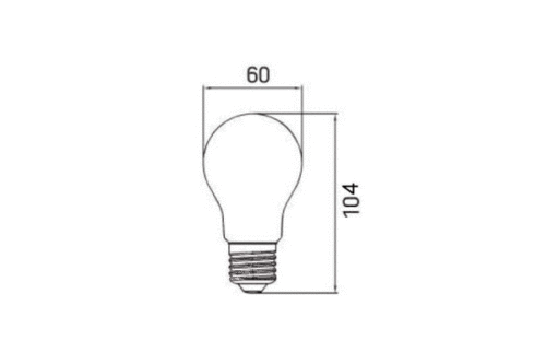 LED-Filament 24V, 8W, 2700K, E27