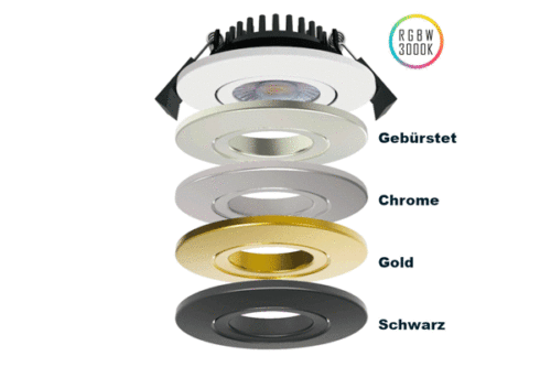 LED-Swing Spot 24V, 5W, RGBW/3000K, CRI90