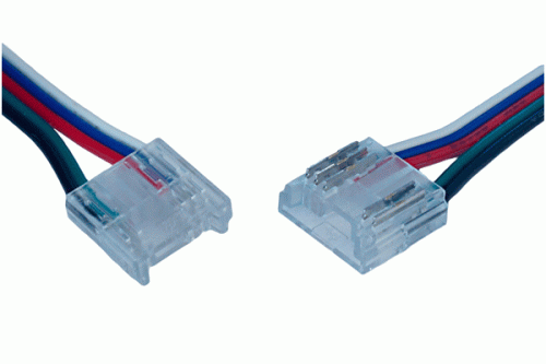 COB RGBW LED-Streifen 15cm-Anschlusskabel, 5-polig, 12mm